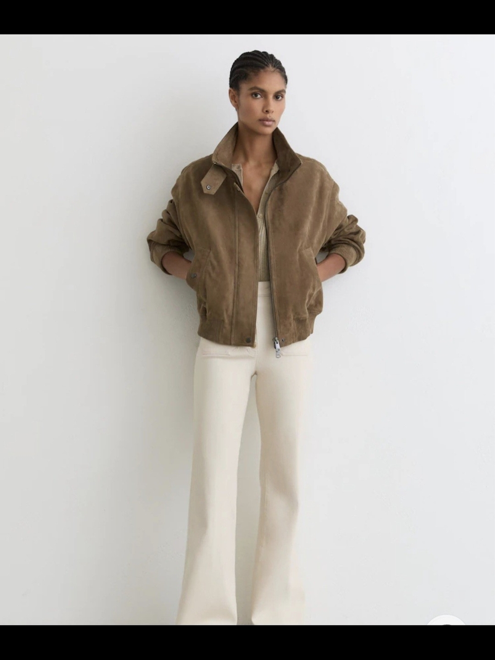 Reiss Cara Suede Bomber Jacket 2 $770 The 2 In This Color Is Soldout